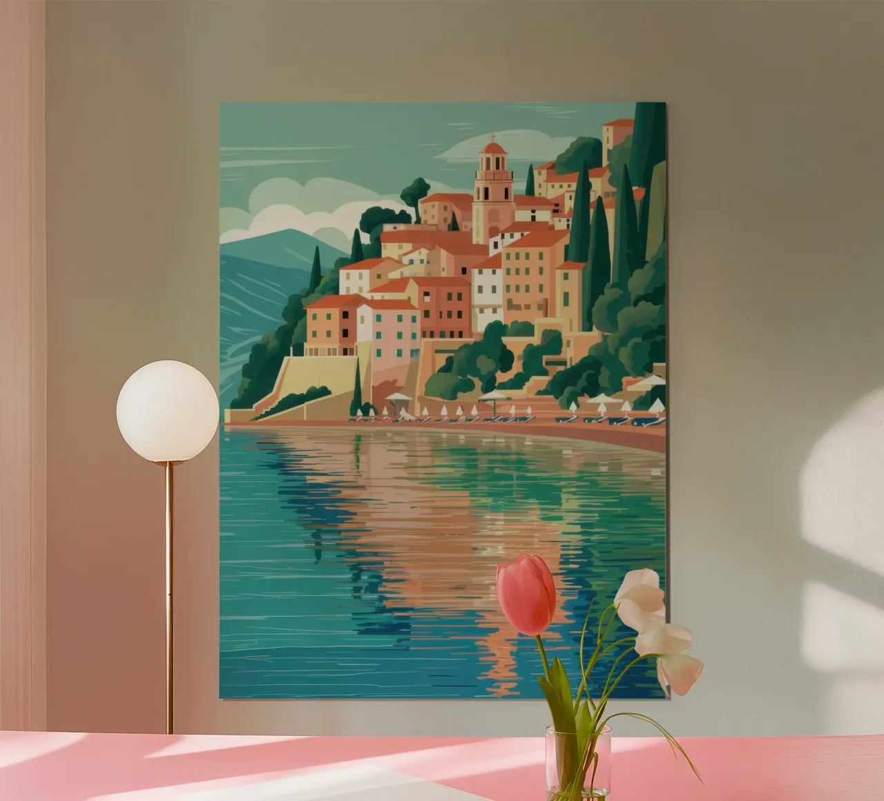 Sereno Cliffside Haven poster da Heaven Craft