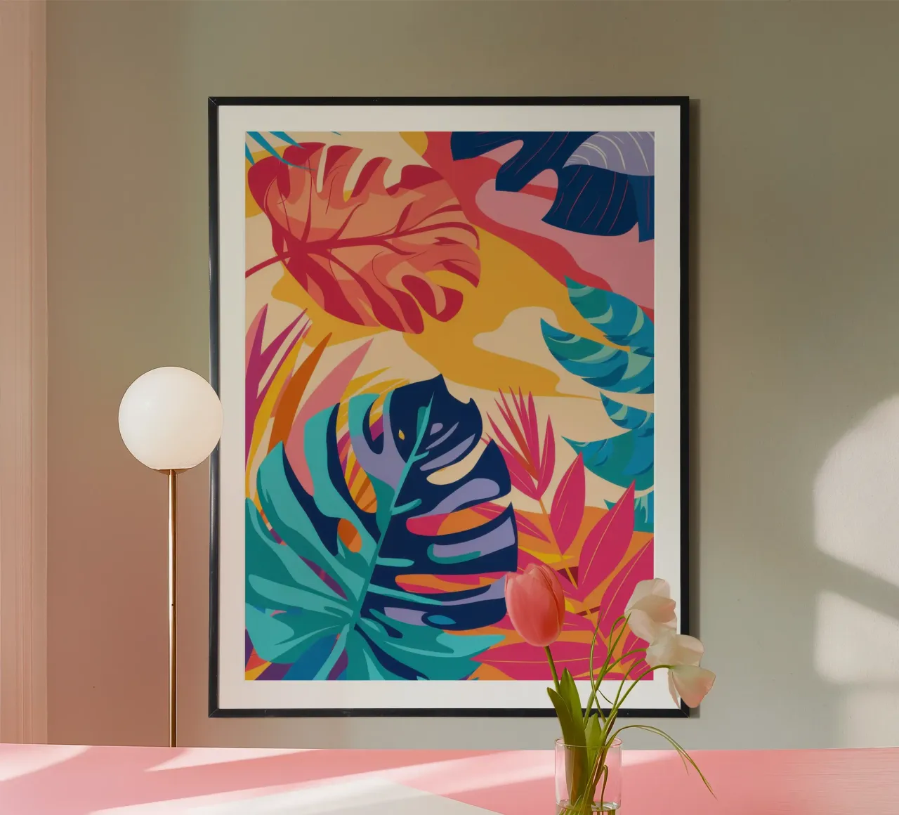 Sogno tropicale al neon poster da Heaven Craft