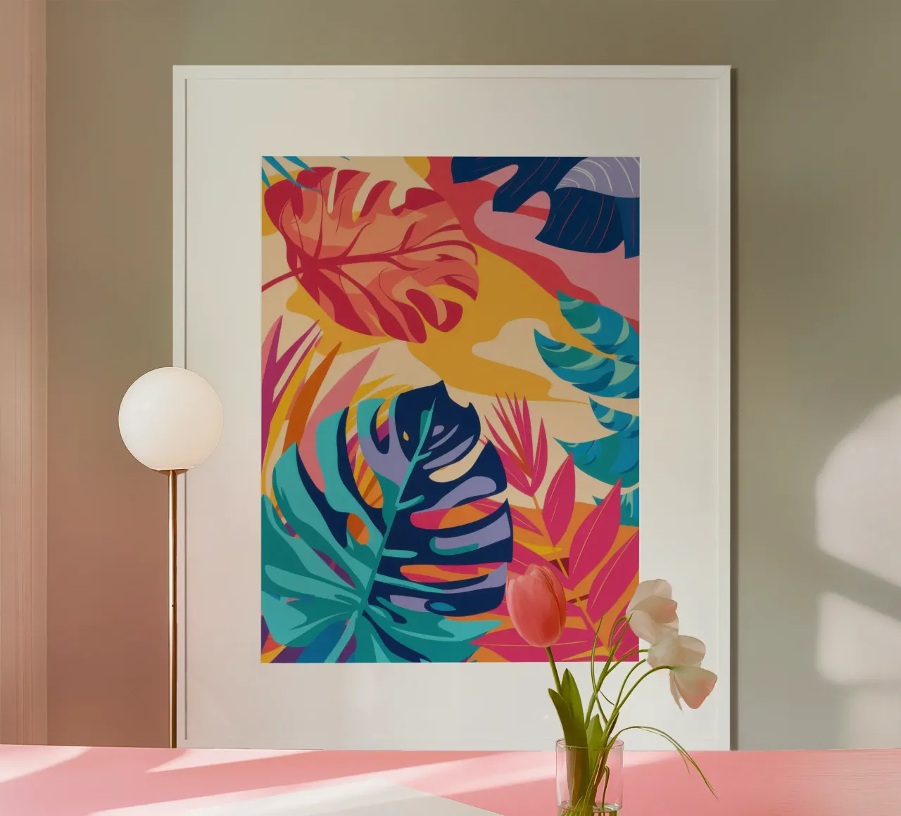 Sogno tropicale al neon poster da Heaven Craft