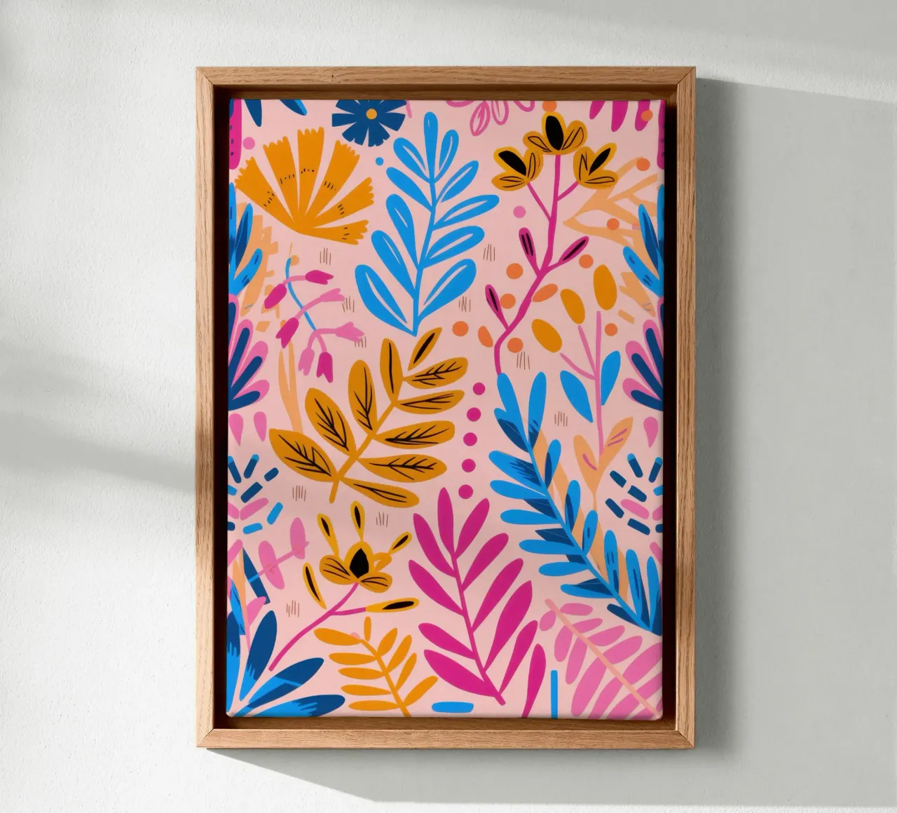 Botanico dorato tela con Cornice a cassetta da Heaven Craft