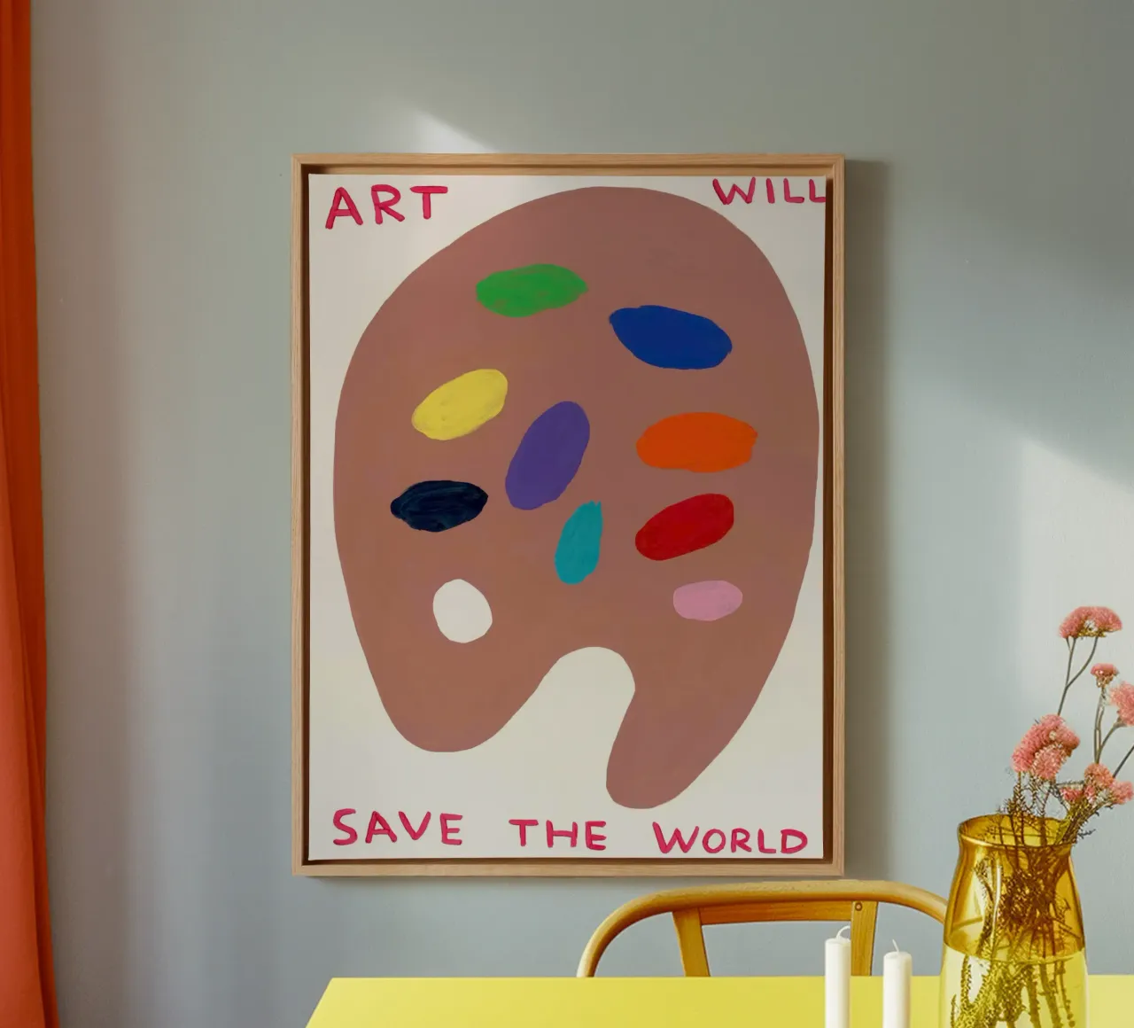 AWSTW- David Shrigley tela con Cornice a cassetta da ushop god