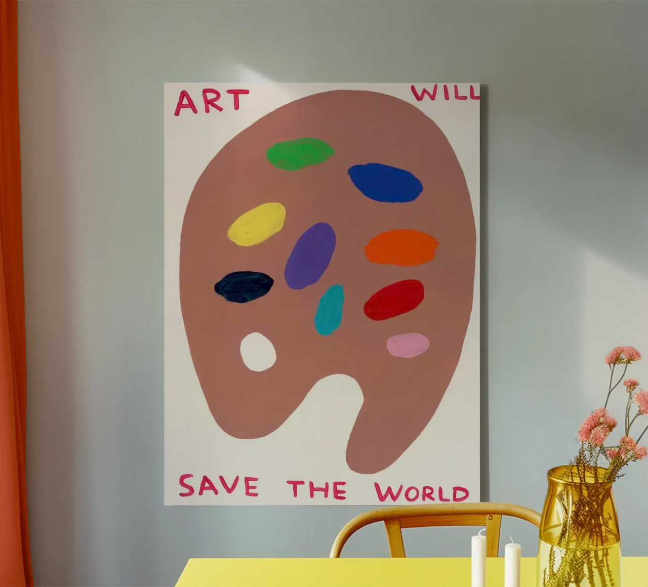 AWSTW- David Shrigley tela con Cornice a cassetta da ushop god