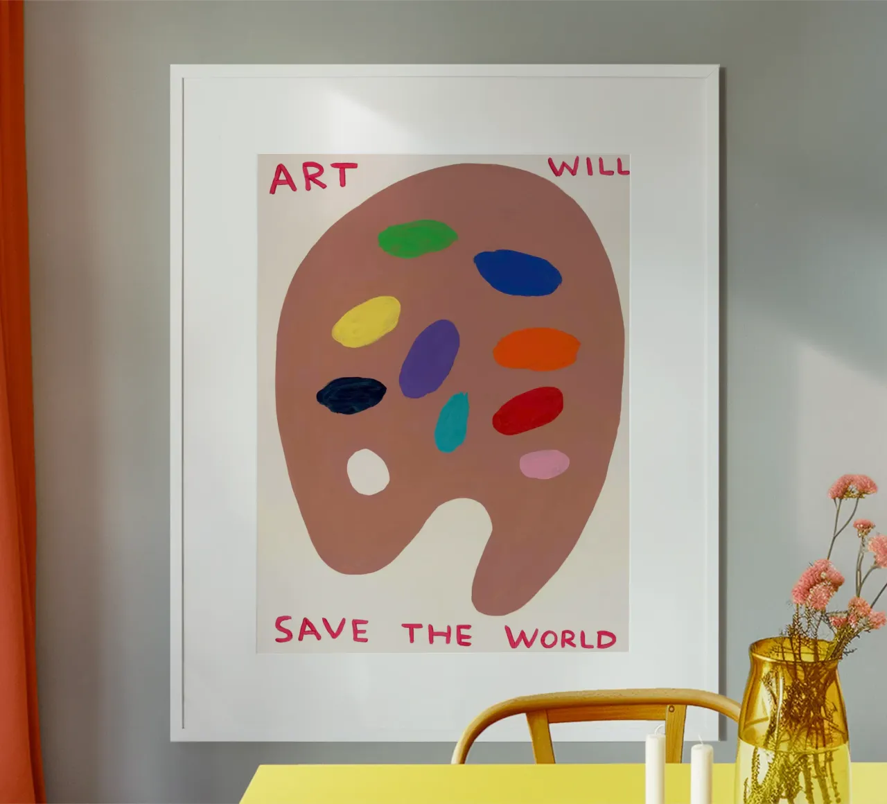 AWSTW- David Shrigley poster con telaio in alluminio da ushop god
