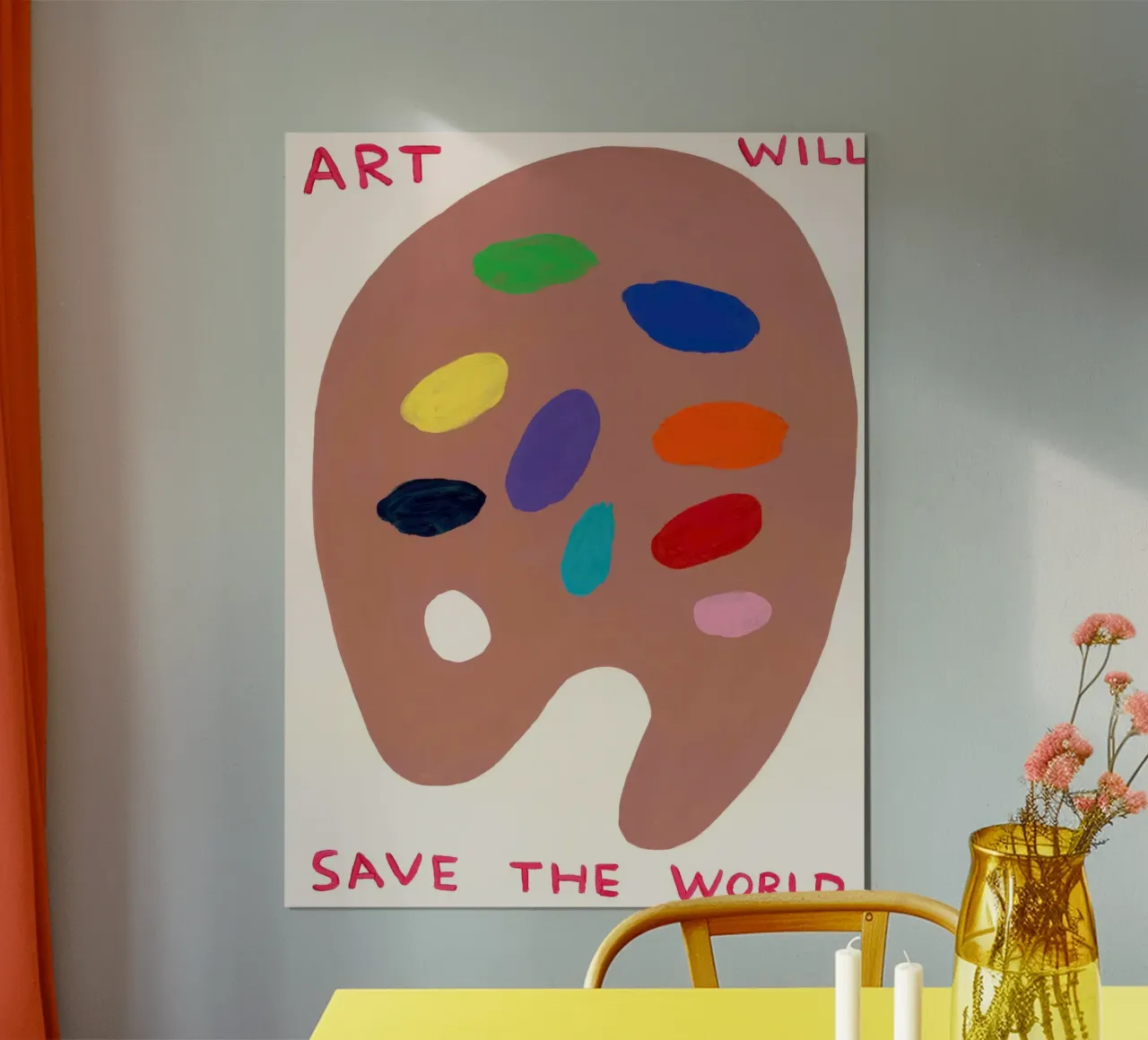 AWSTW- David Shrigley poster con telaio in alluminio da ushop god