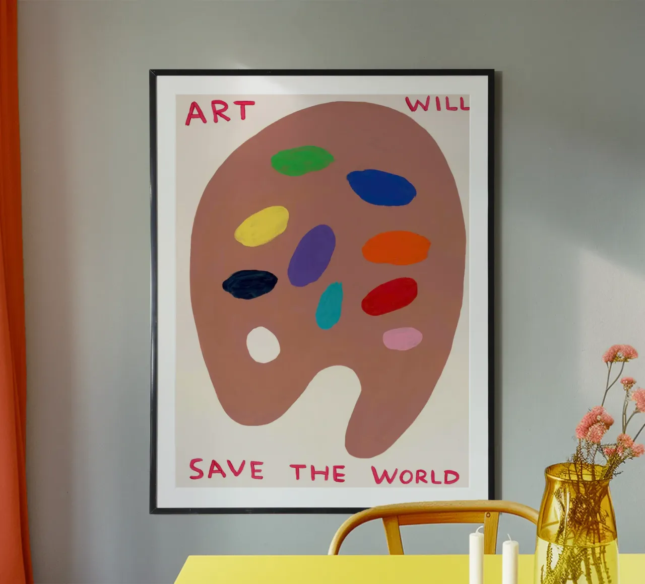 AWSTW- David Shrigley poster con telaio in alluminio da ushop god