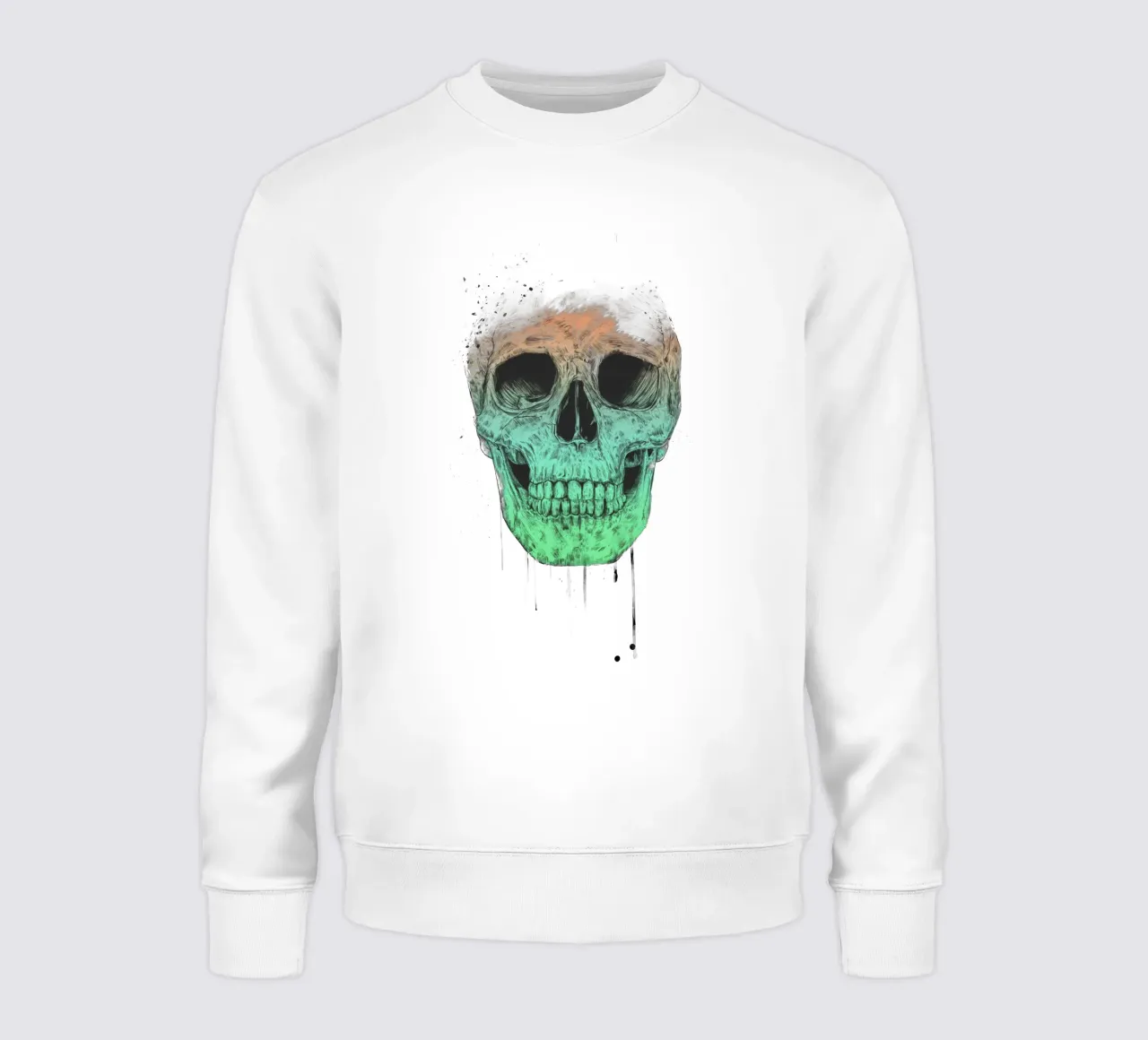 Pop art skull felpa da Balazs Solti