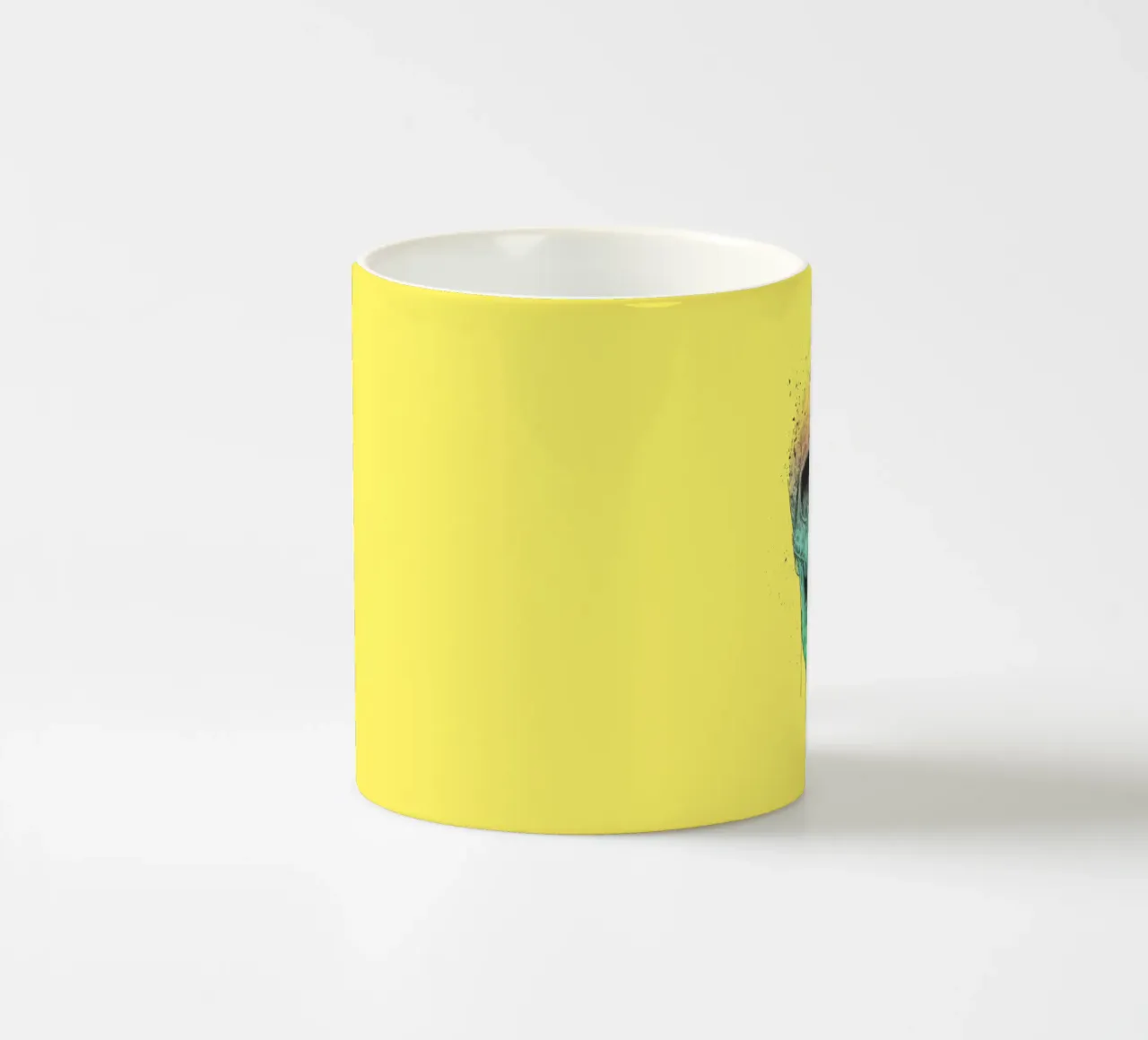 Pop art skull tazza in ceramica da Balazs Solti