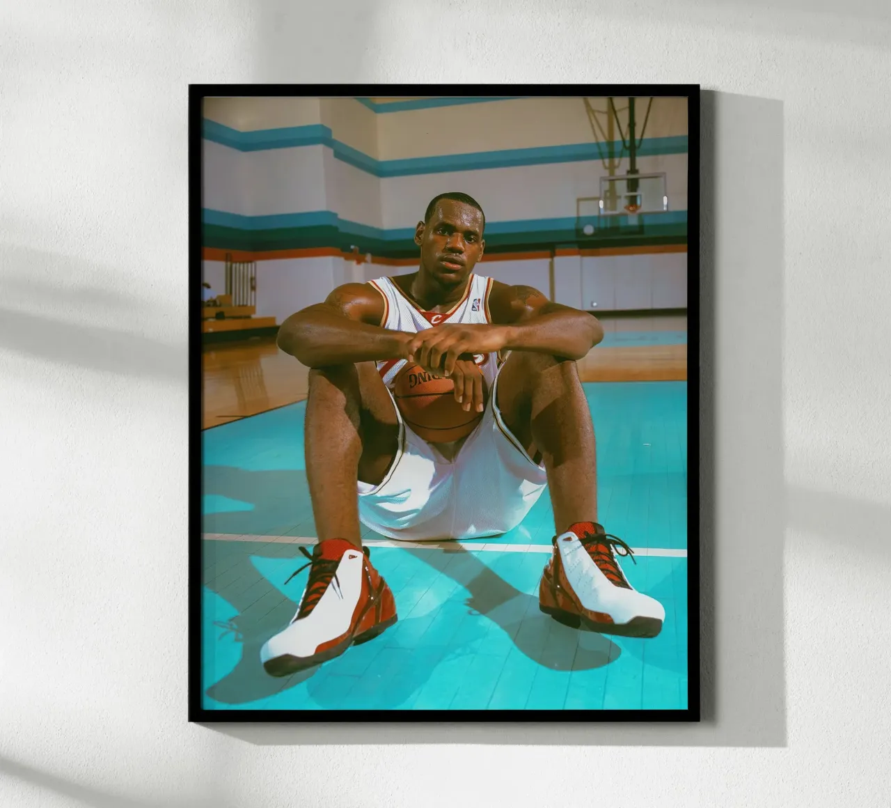 Poster di Lebron James poster con telaio in plastica da Yogashop