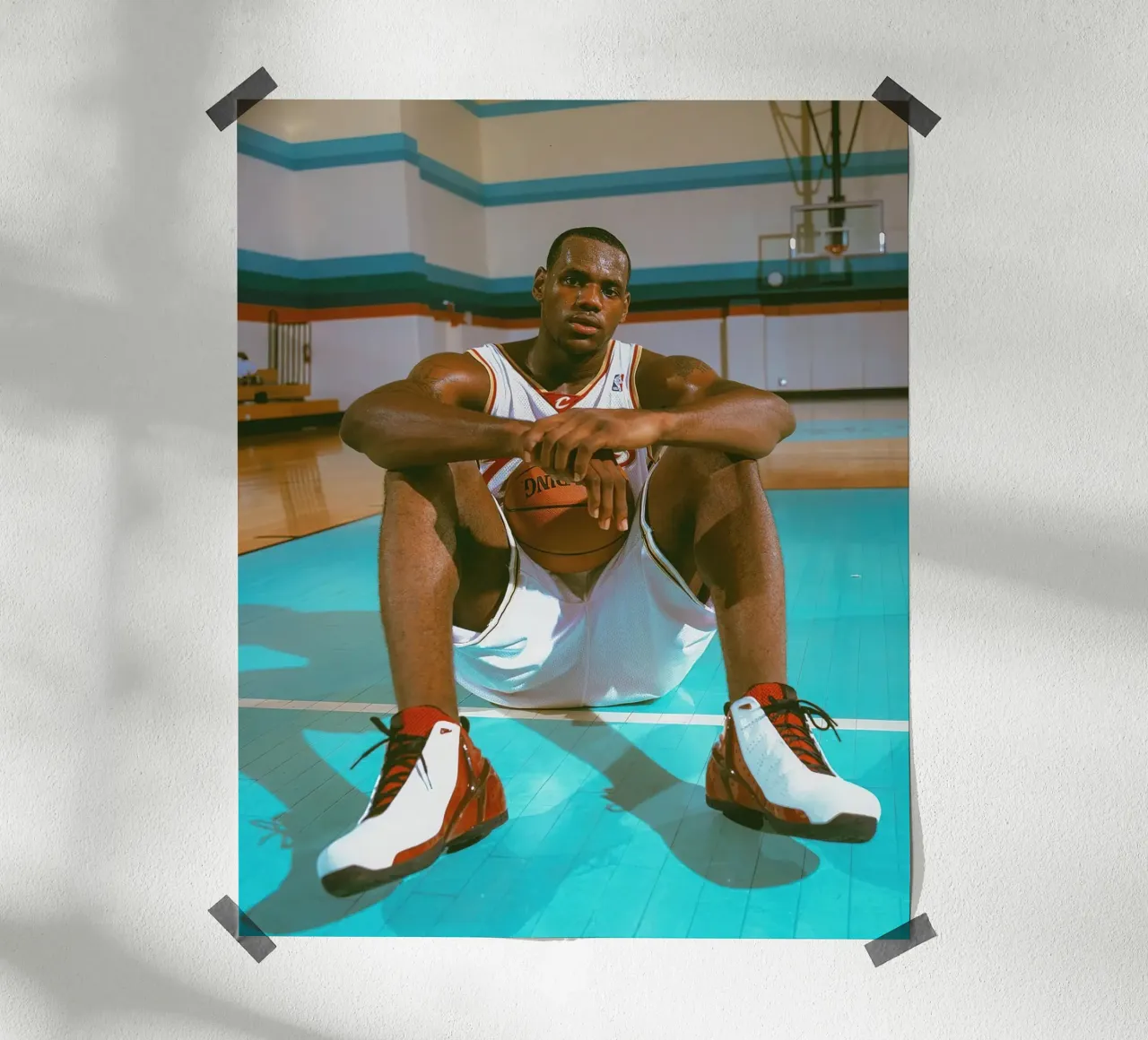 Poster di Lebron James poster con telaio in plastica da Yogashop