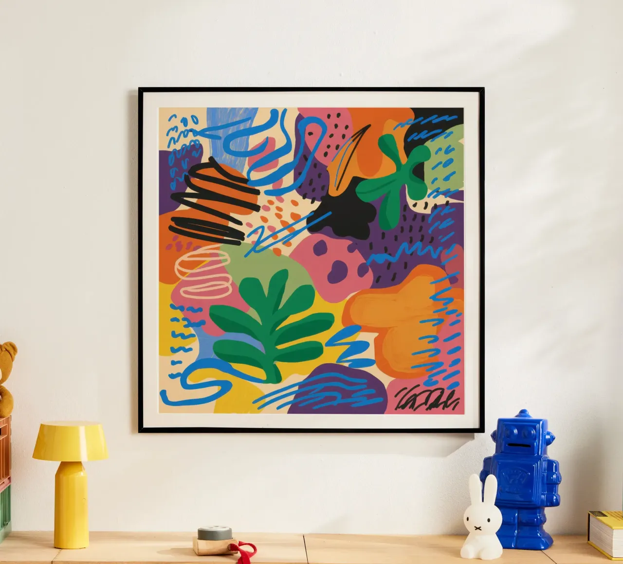 Jungle Jive cromatico poster con telaio in plastica da Echo Saber
