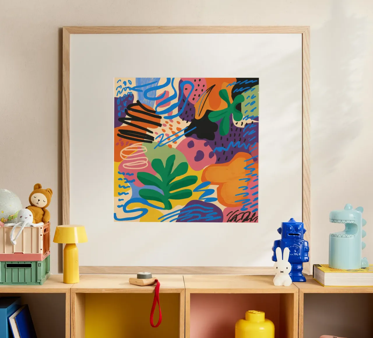 Jungle Jive cromatico poster con telaio in plastica da Echo Saber