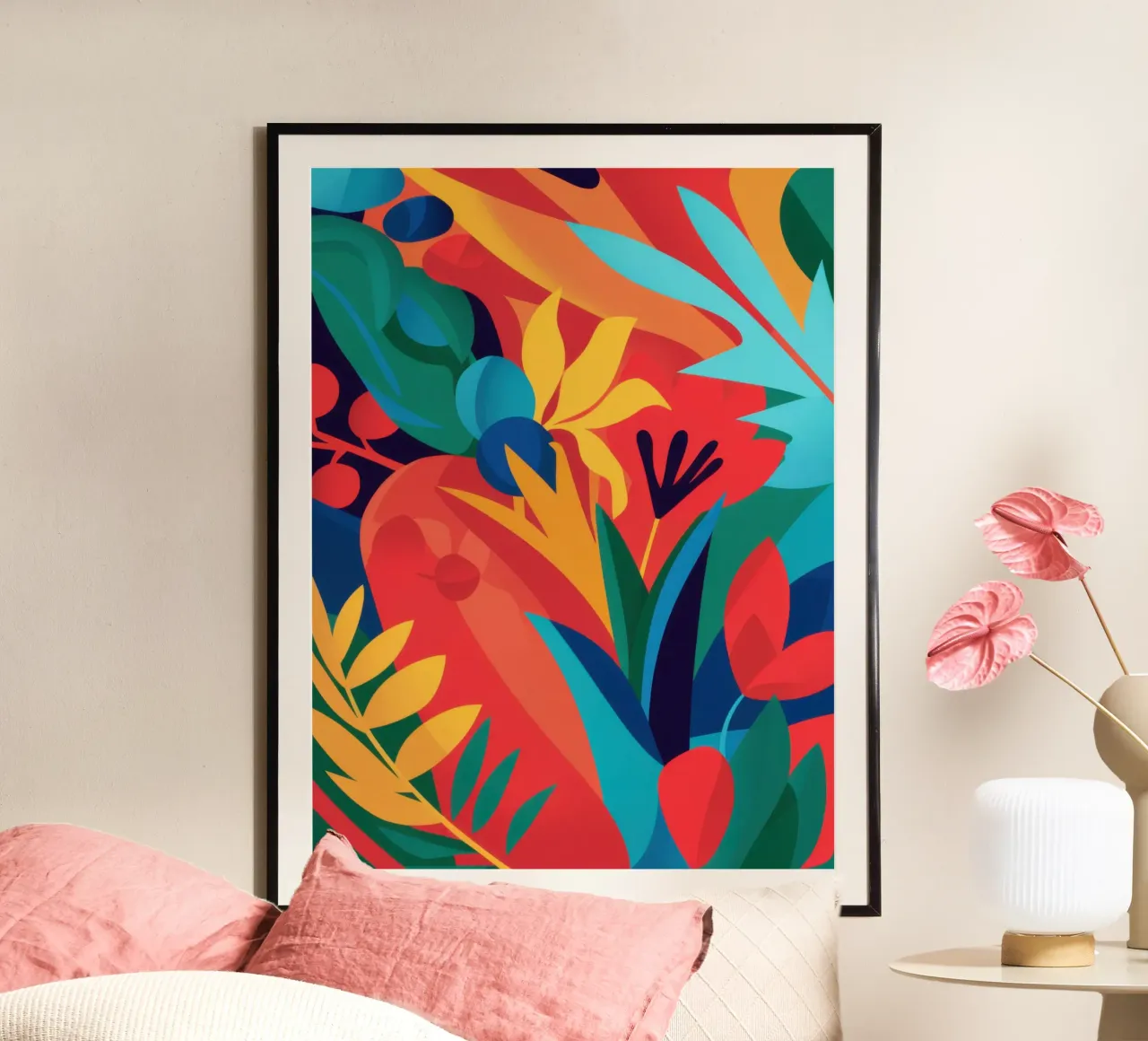Cascata floreale prismatica poster da Echo Saber