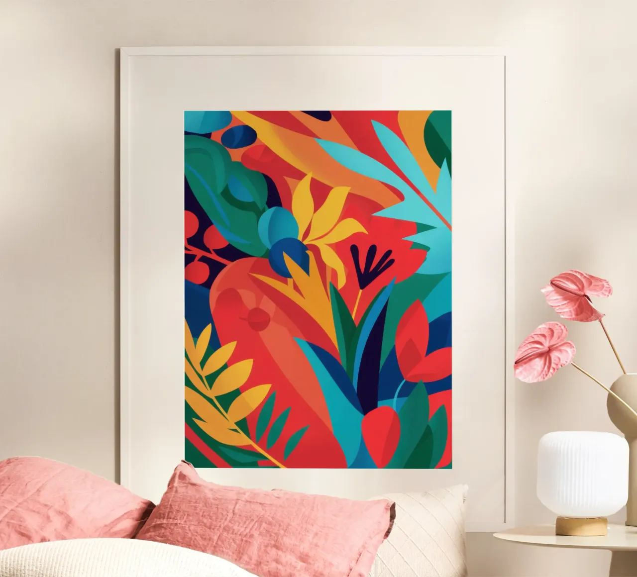 Cascata floreale prismatica poster da Echo Saber
