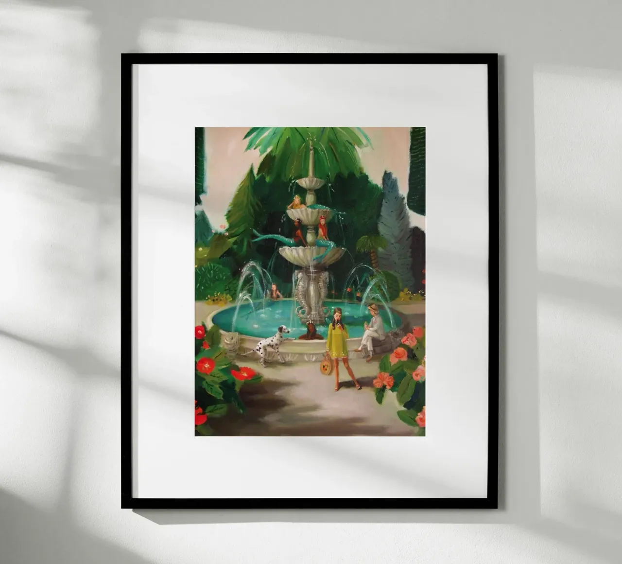Fontana della sirena di Janet Hill - Emily Winfield Martin poster da Freedasprint