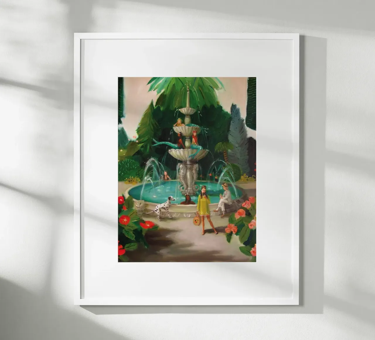 Fontana della sirena di Janet Hill - Emily Winfield Martin poster da Freedasprint