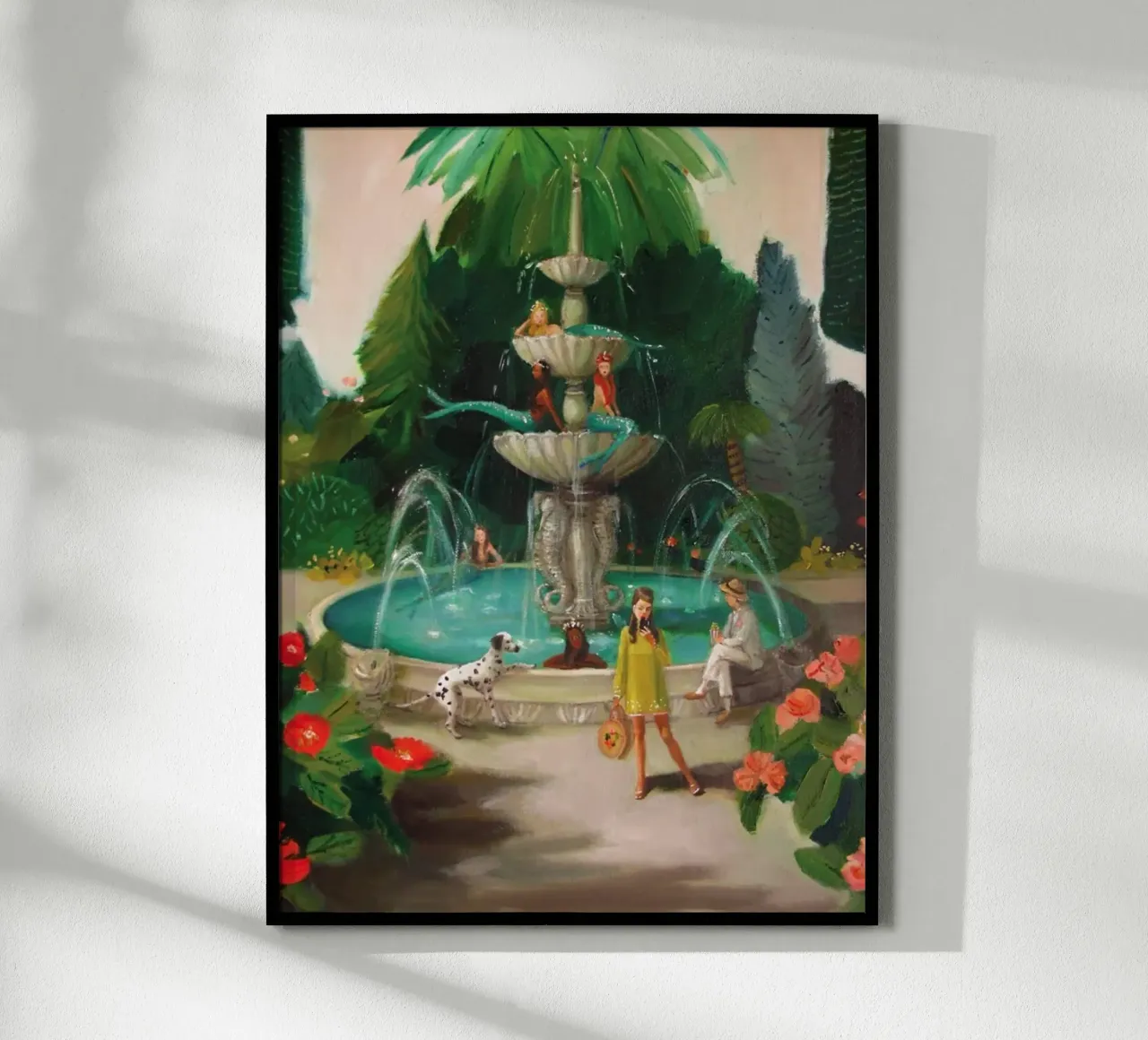 Fontana della sirena di Janet Hill - Emily Winfield Martin poster da Freedasprint