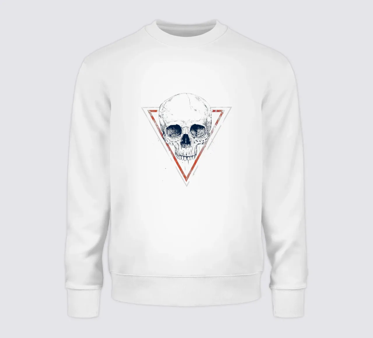 Skull in triangles felpa da Balazs Solti