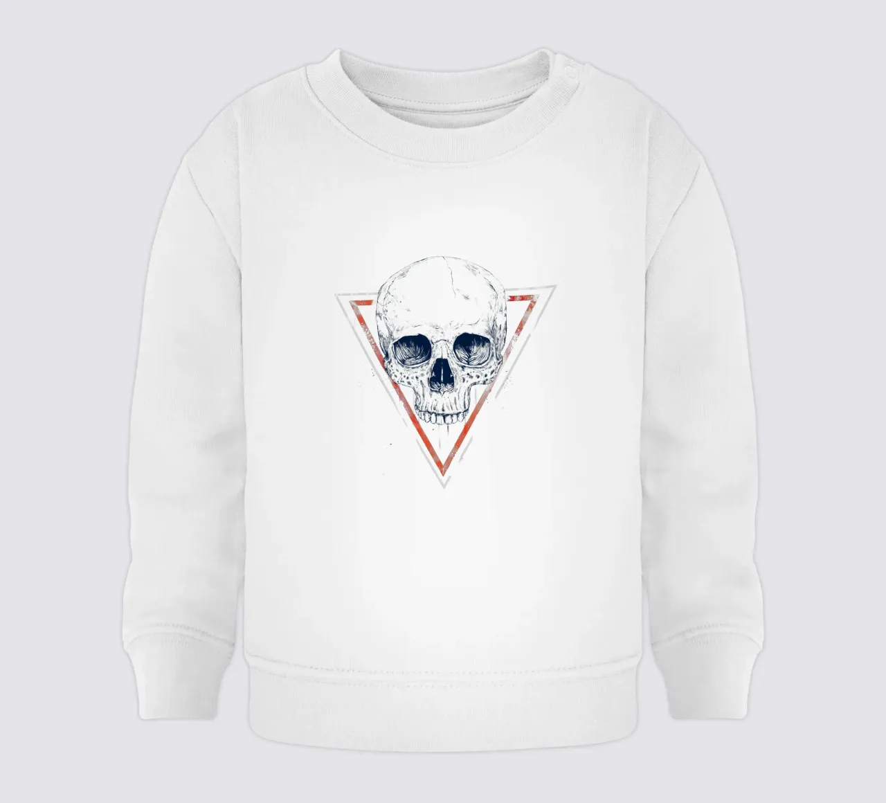 Skull in triangles felpa neonato da Balazs Solti