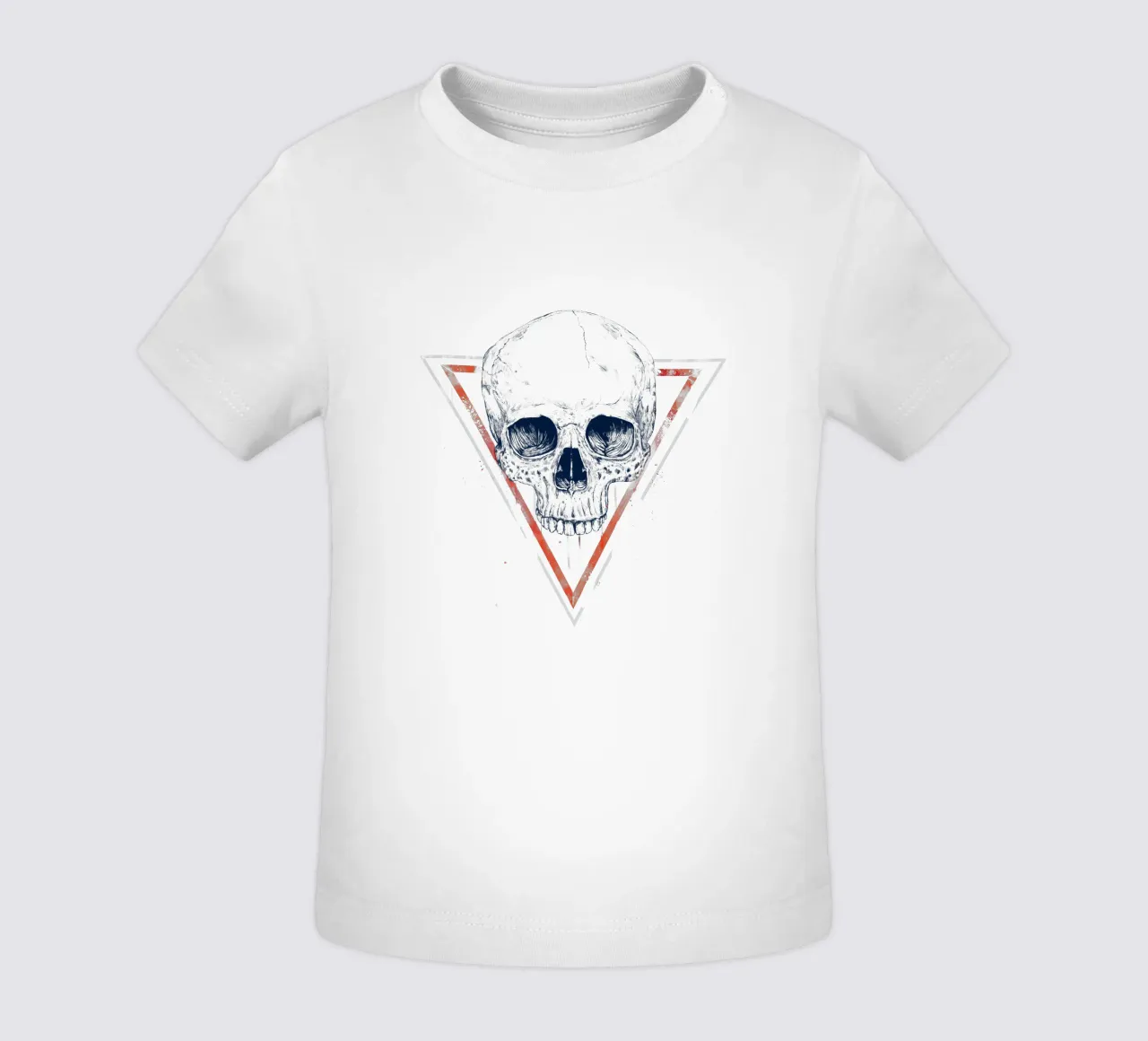 Skull in triangles maglietta neonato da Balazs Solti