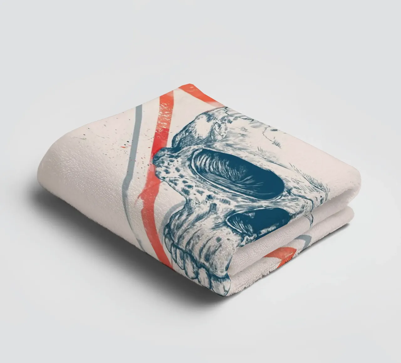 Skull in triangles asciugamano da bagno da Balazs Solti