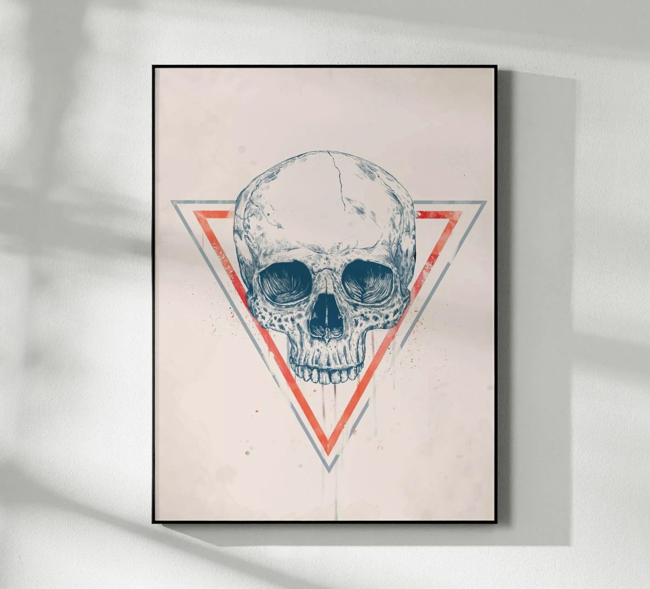Skull in triangles plexiglass da Balazs Solti
