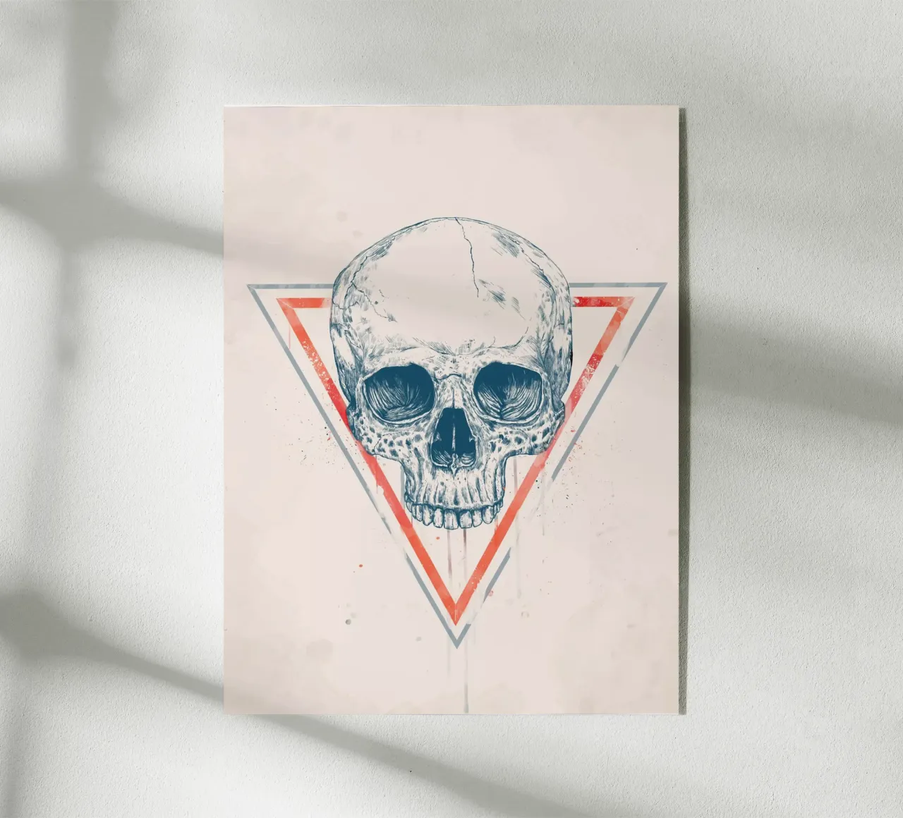 Skull in triangles plexiglass da Balazs Solti