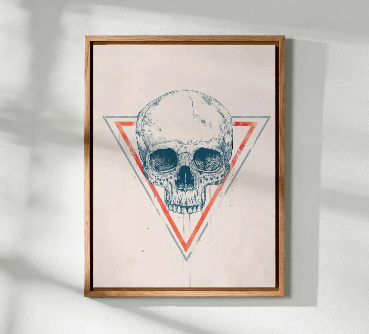 Skull in triangles alluminio dibond da Balazs Solti