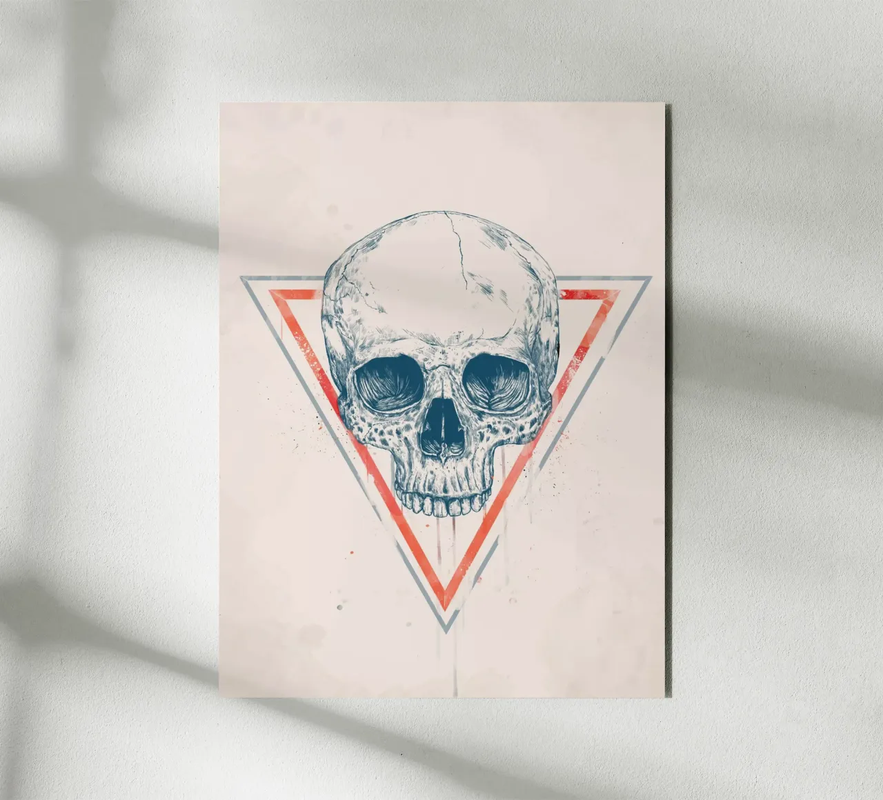 Skull in triangles alluminio dibond da Balazs Solti