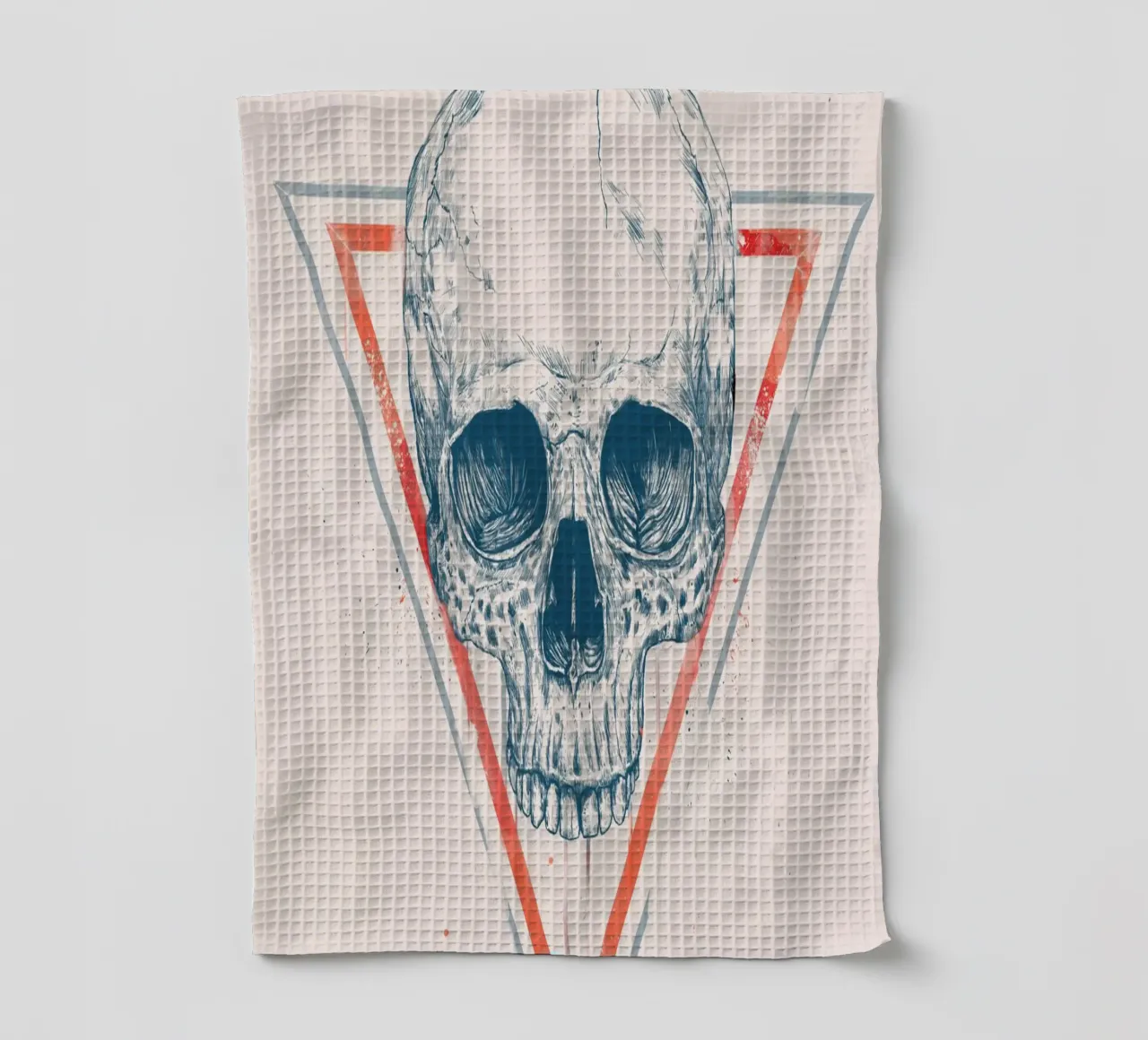 Skull in triangles canovaccio da cucina da Balazs Solti