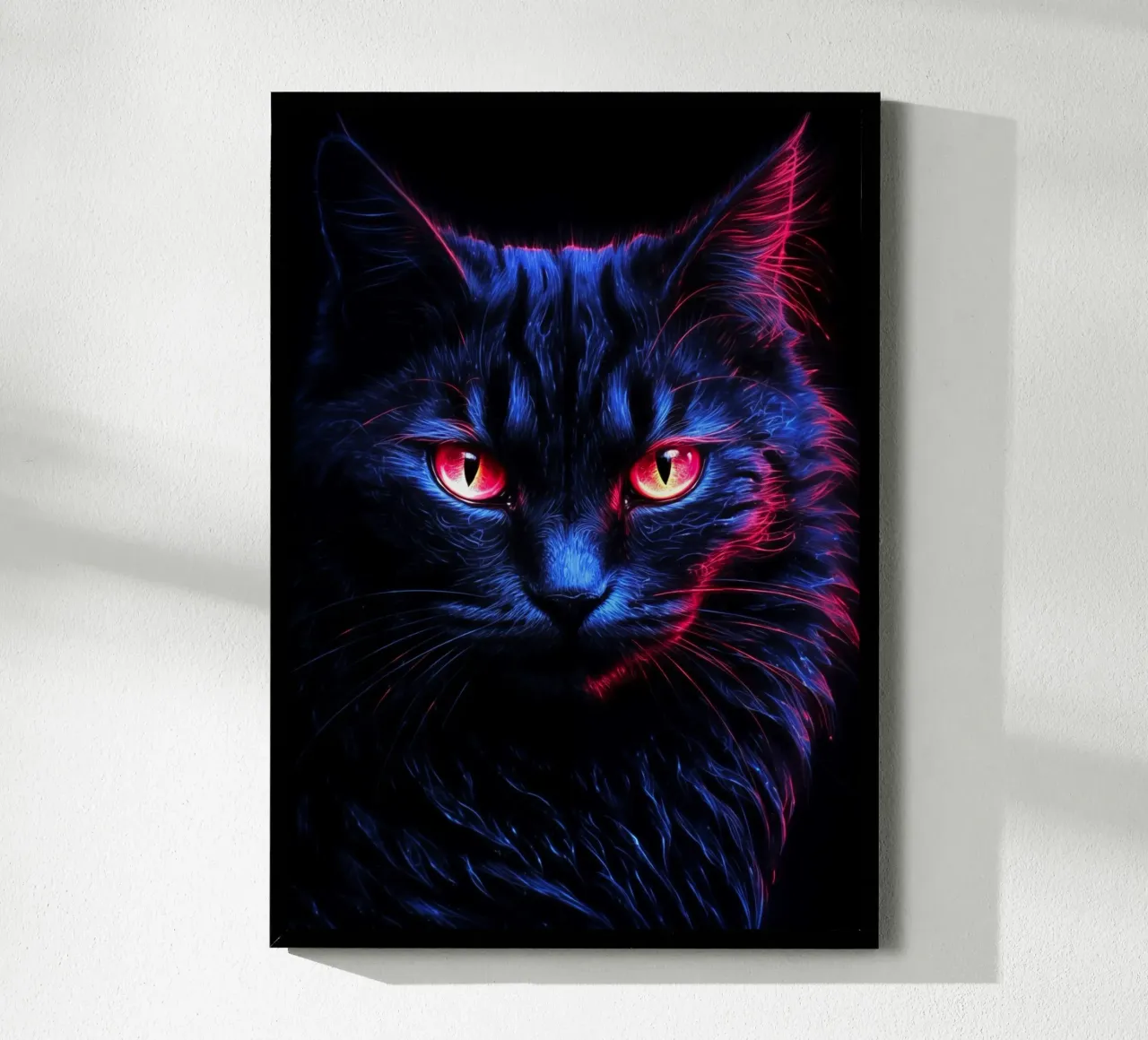Gatto al neon poster da Stellar Creative