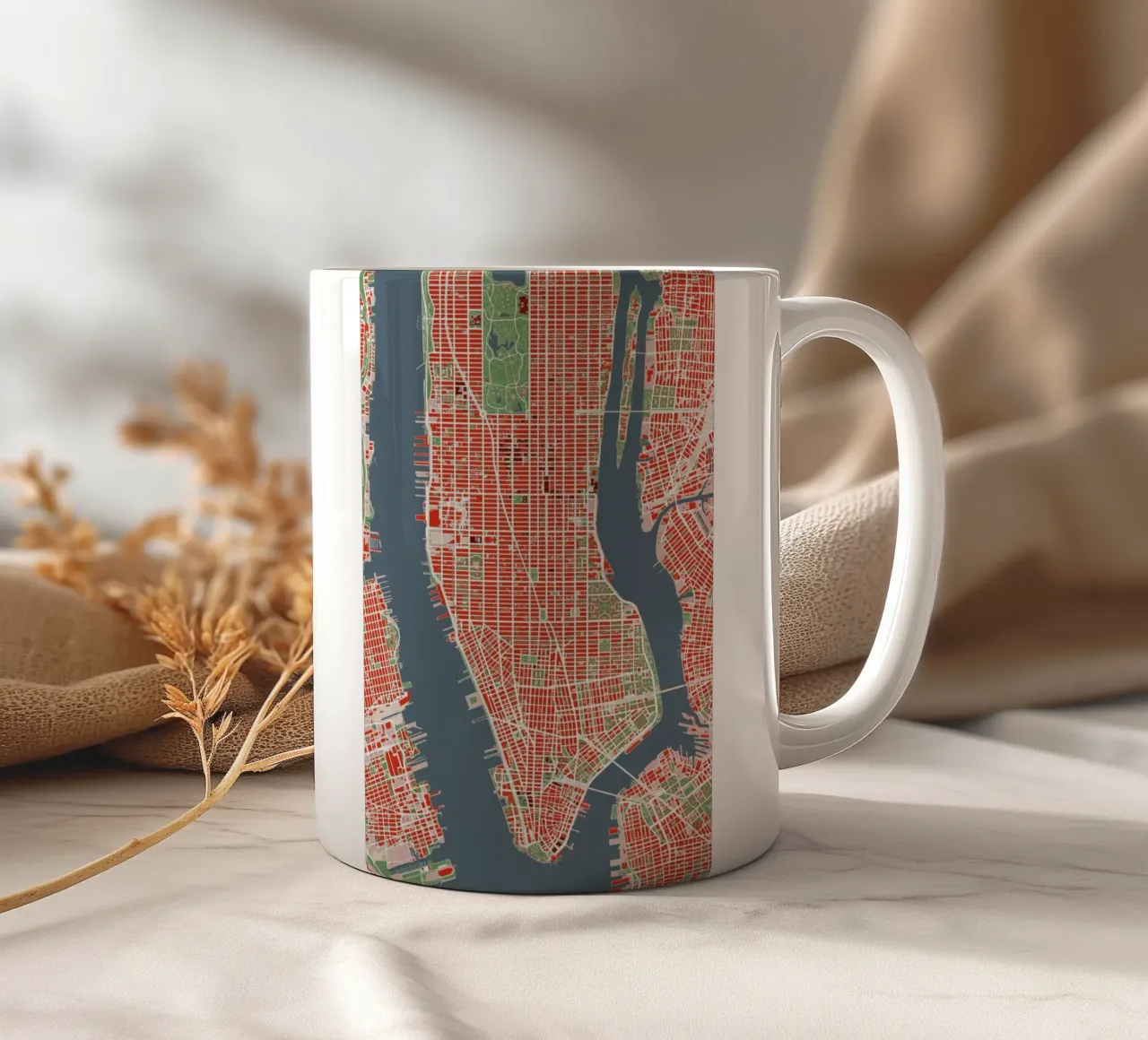 NYC classic tazza in ceramica da Planos Urbanos