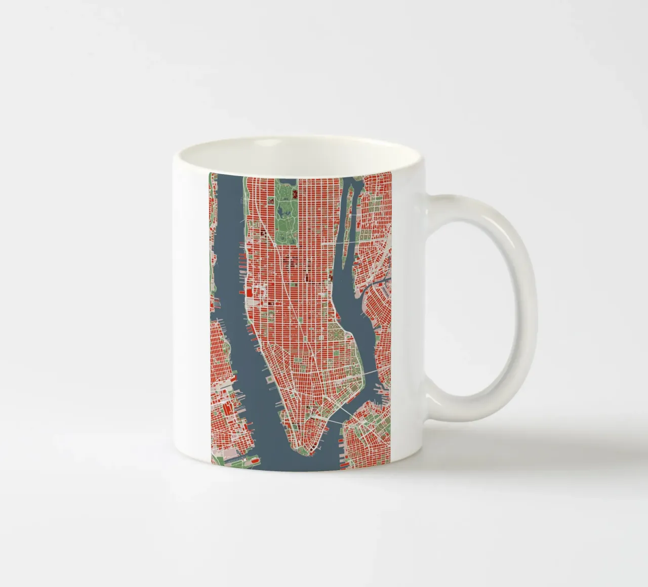 NYC classic tazza in ceramica da Planos Urbanos