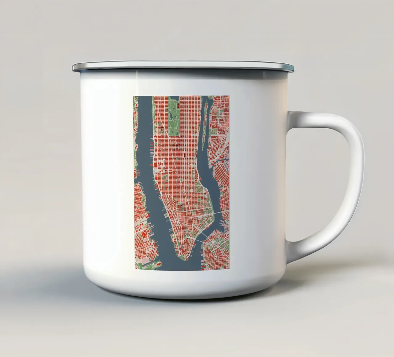 NYC classic tazza in smalto da Planos Urbanos