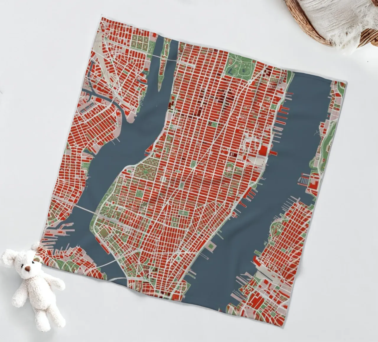 NYC classic fleecedeken van Planos Urbanos