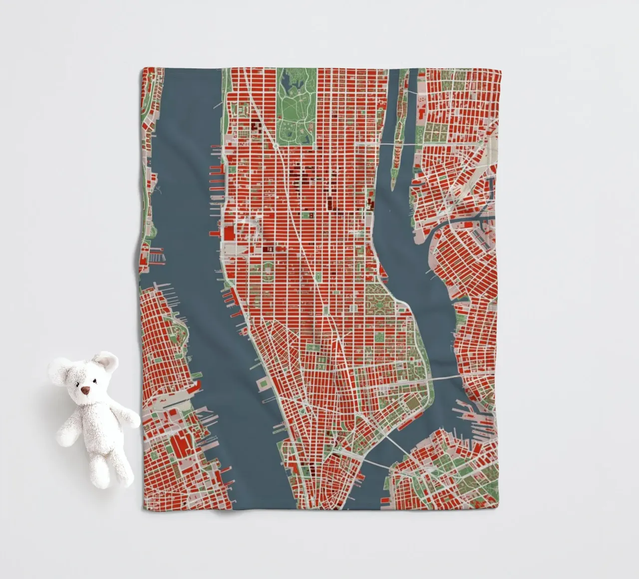 NYC classic fleecedeken van Planos Urbanos