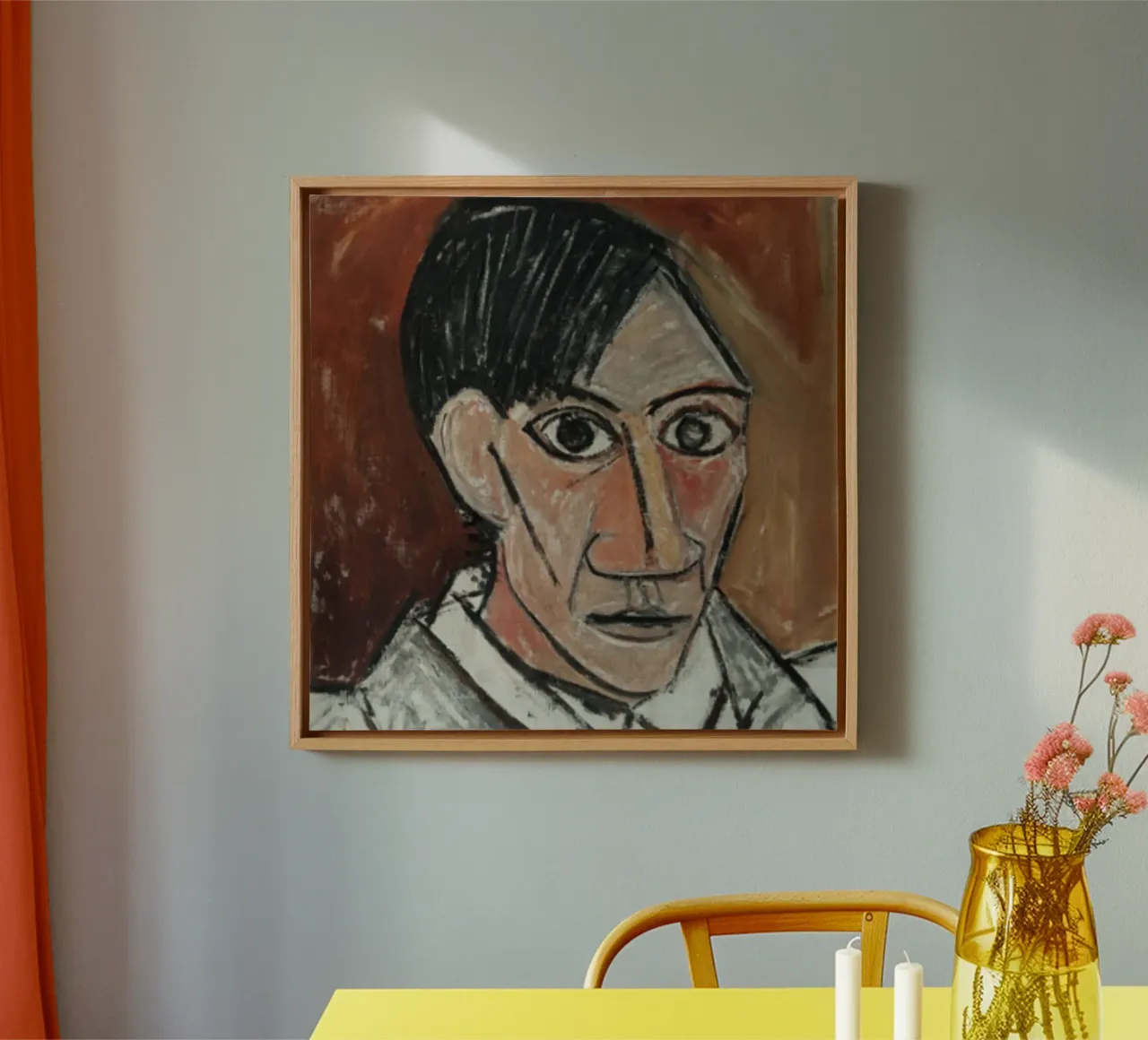 Picasso kunst 11 canvas met Baklijst van domherrick1