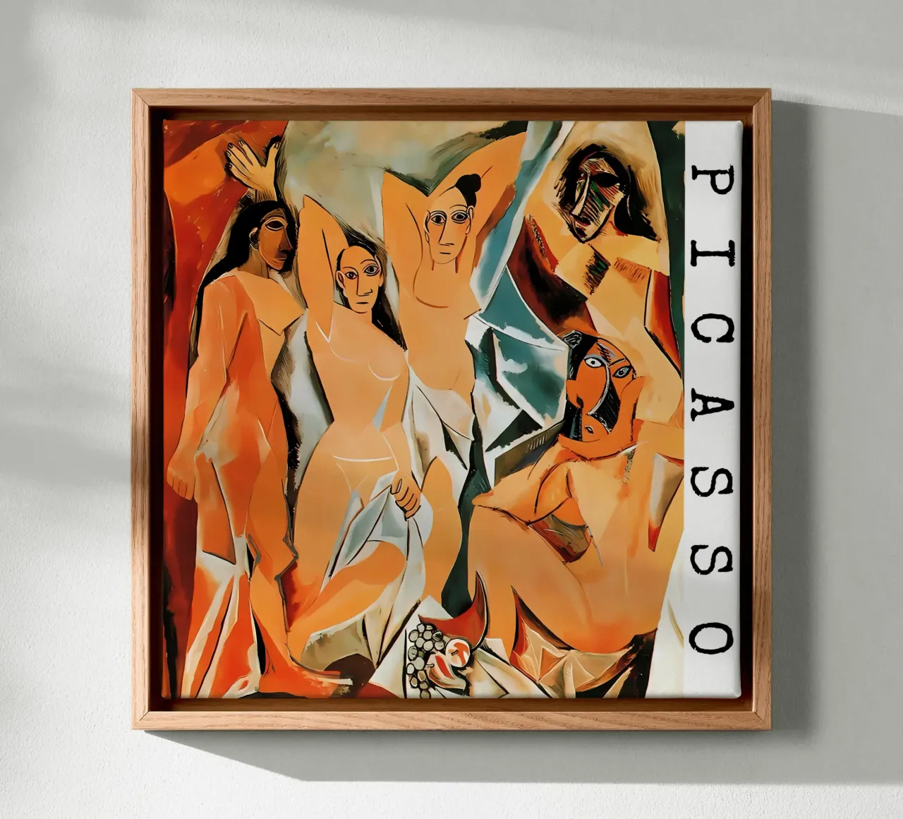 Picasso kunst 13 canvas met Baklijst van domherrick1