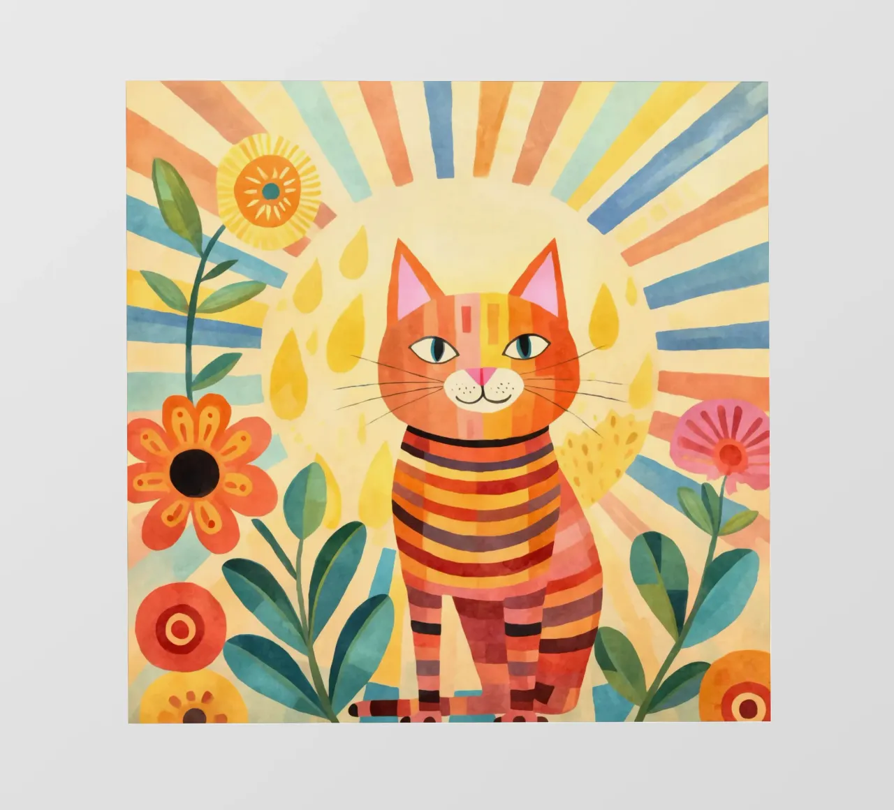 Gatto felice Vita felice pellicola backlit da Andrea Haase Animal Love
