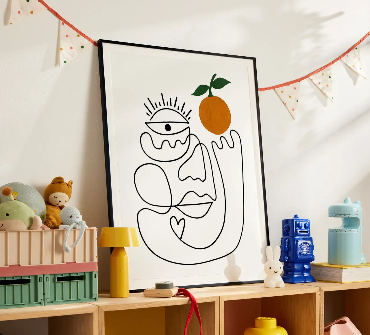 Elmar di Shatha Dafai poster con telaio in legno da Linda Richardson