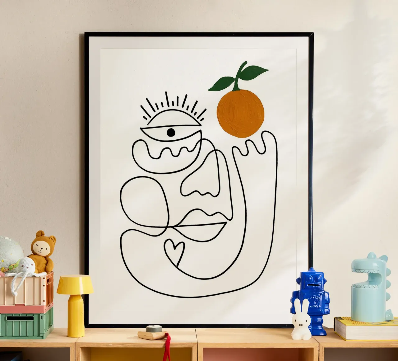 Elmar di Shatha Dafai poster con telaio in legno da Linda Richardson