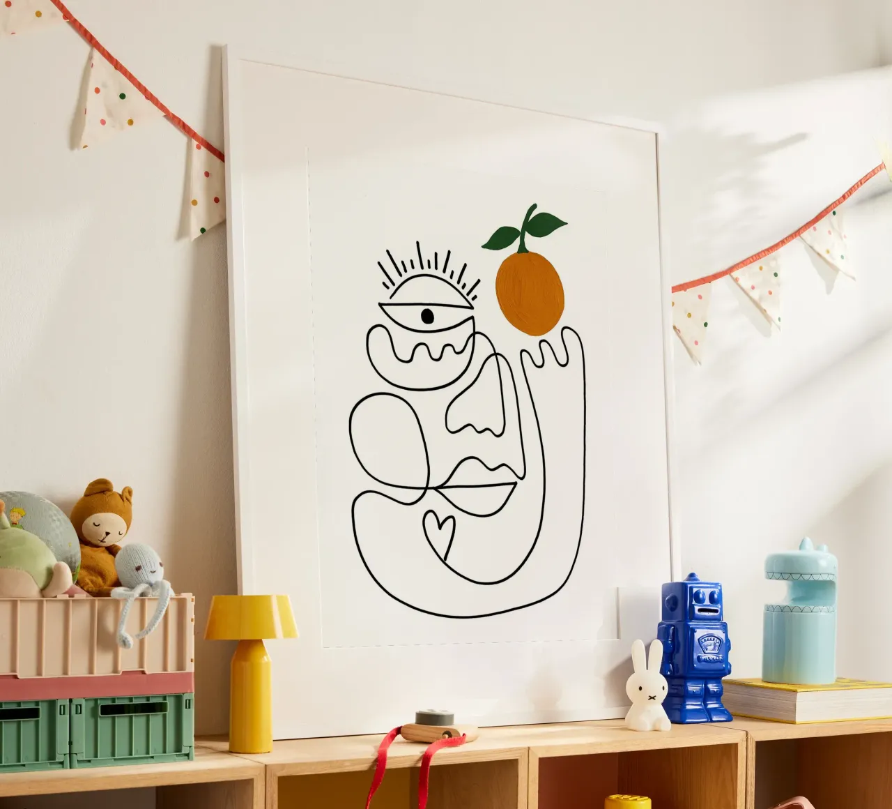 Elmar di Shatha Dafai poster con telaio in legno da Linda Richardson