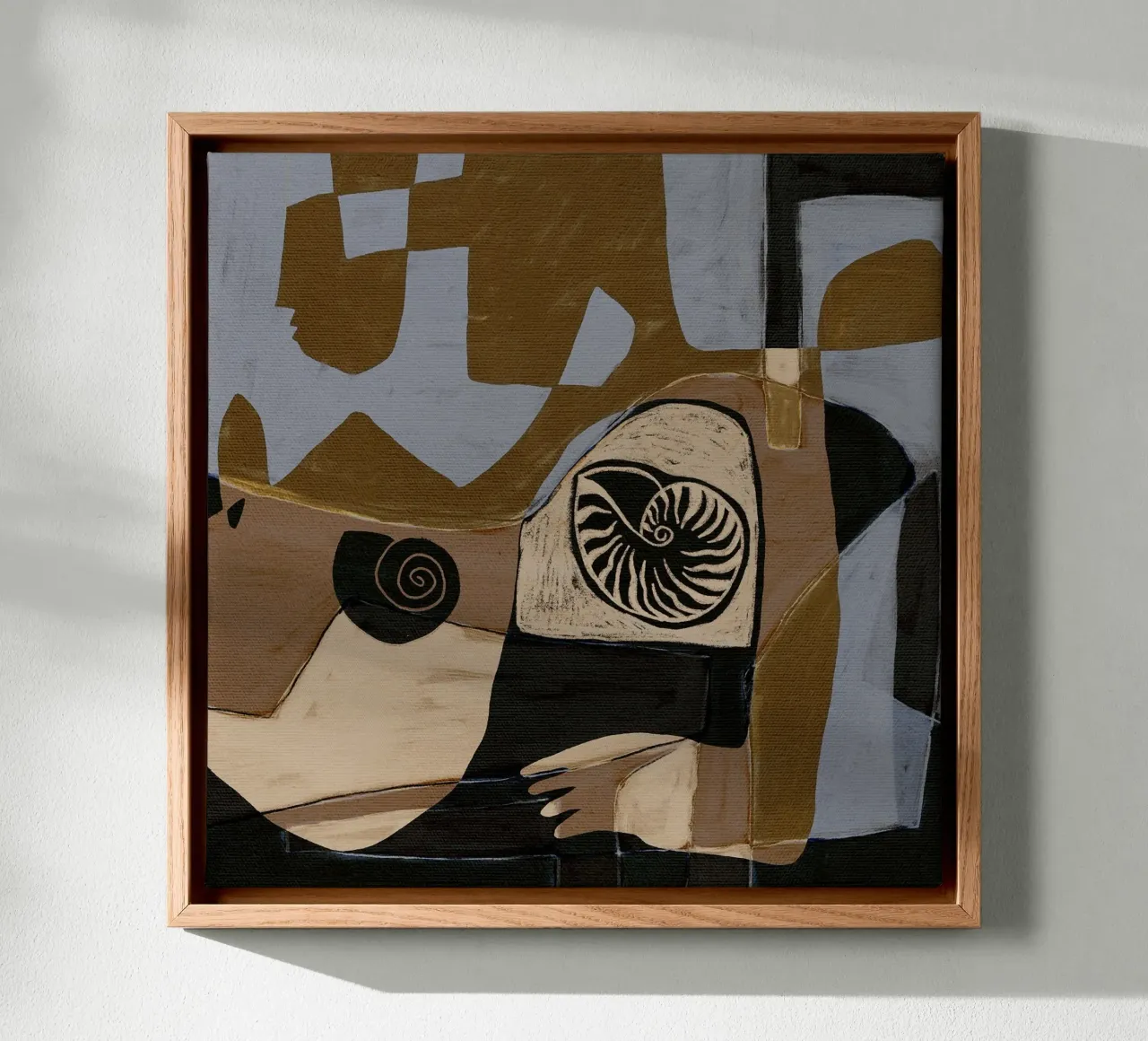 Essence III door Shatha Dafai canvas met Baklijst van Linda Richardson