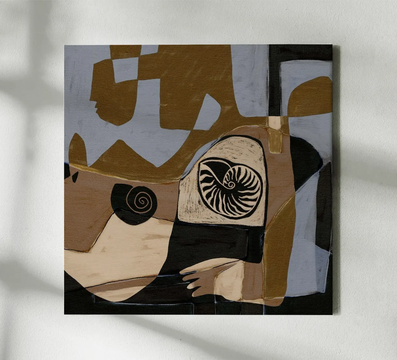 Essence III door Shatha Dafai canvas met Baklijst van Linda Richardson