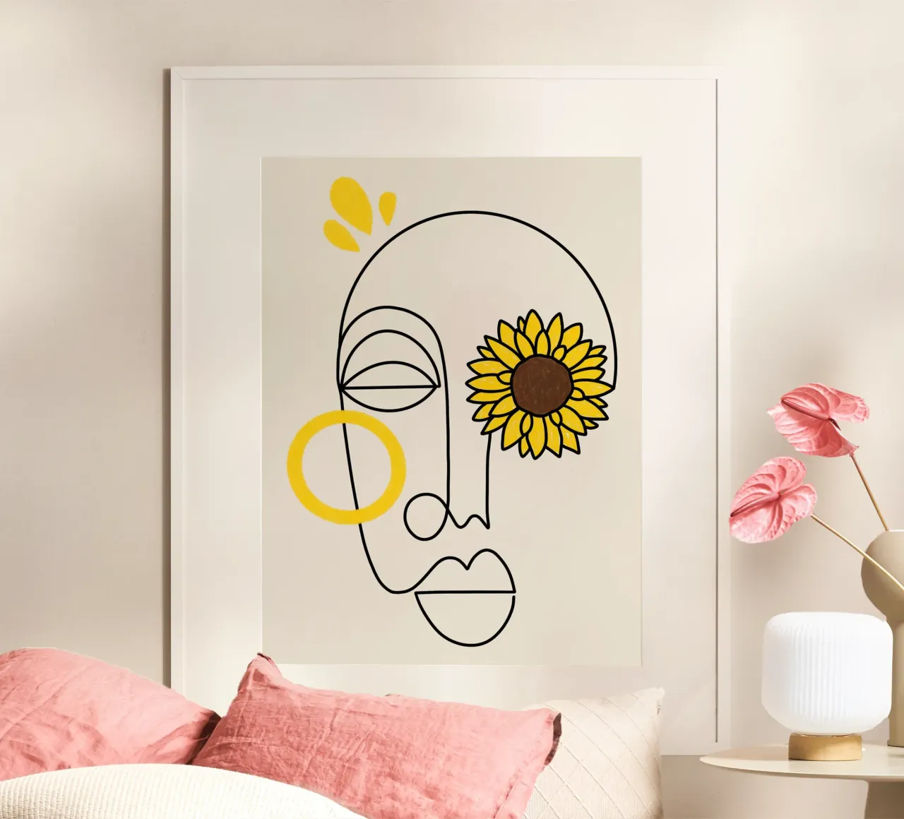 Nei loro occhi di Shatha Dafai poster con telaio in alluminio da Linda Richardson