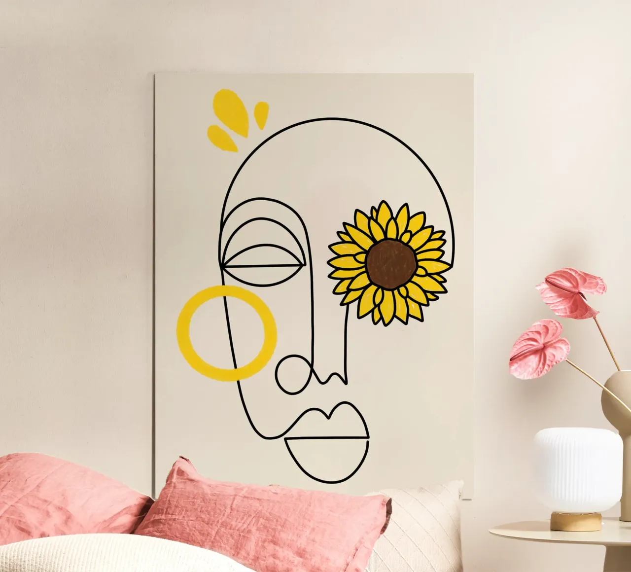 Nei loro occhi di Shatha Dafai poster con telaio in alluminio da Linda Richardson