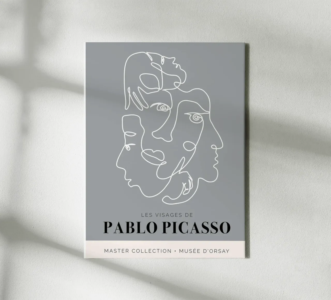 I volti di Pablo Picasso tela con Cornice a cassetta da Linda Richardson