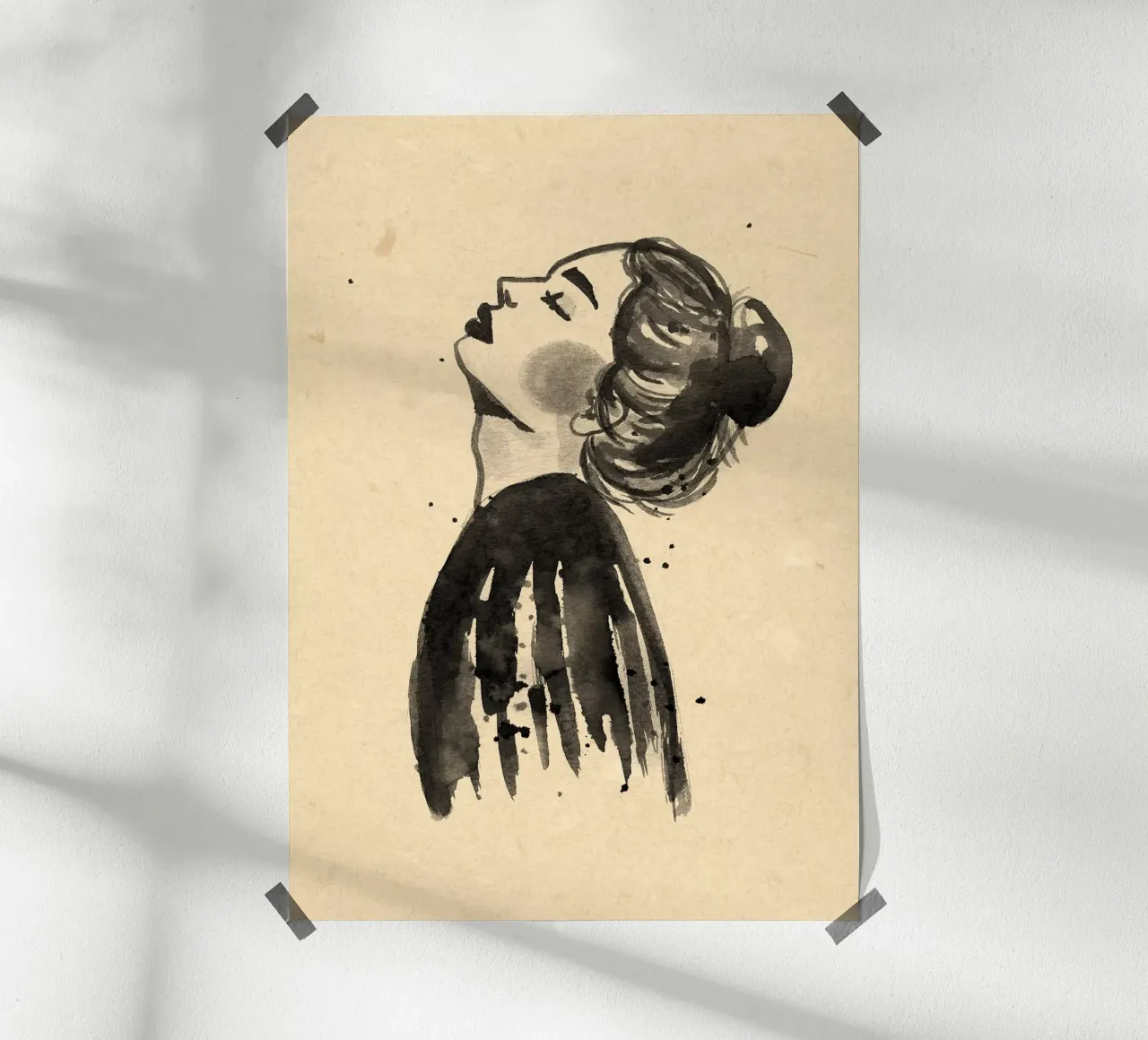 Liberare la mente poster con telaio in plastica da Raissa Oltmanns