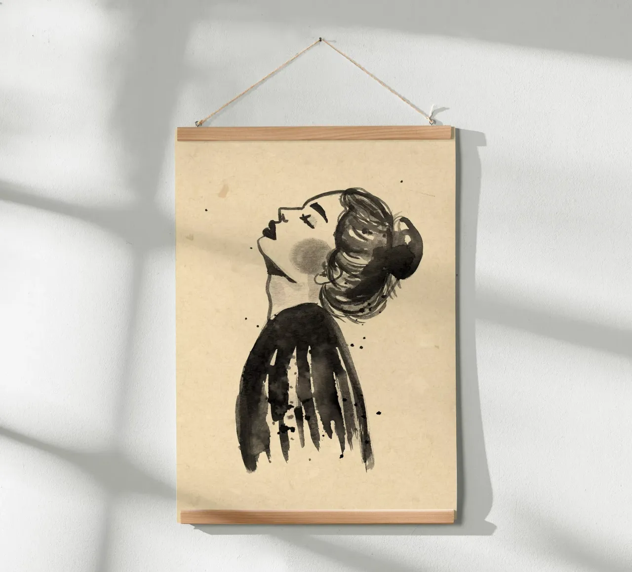 Liberare la mente poster con telaio in plastica da Raissa Oltmanns