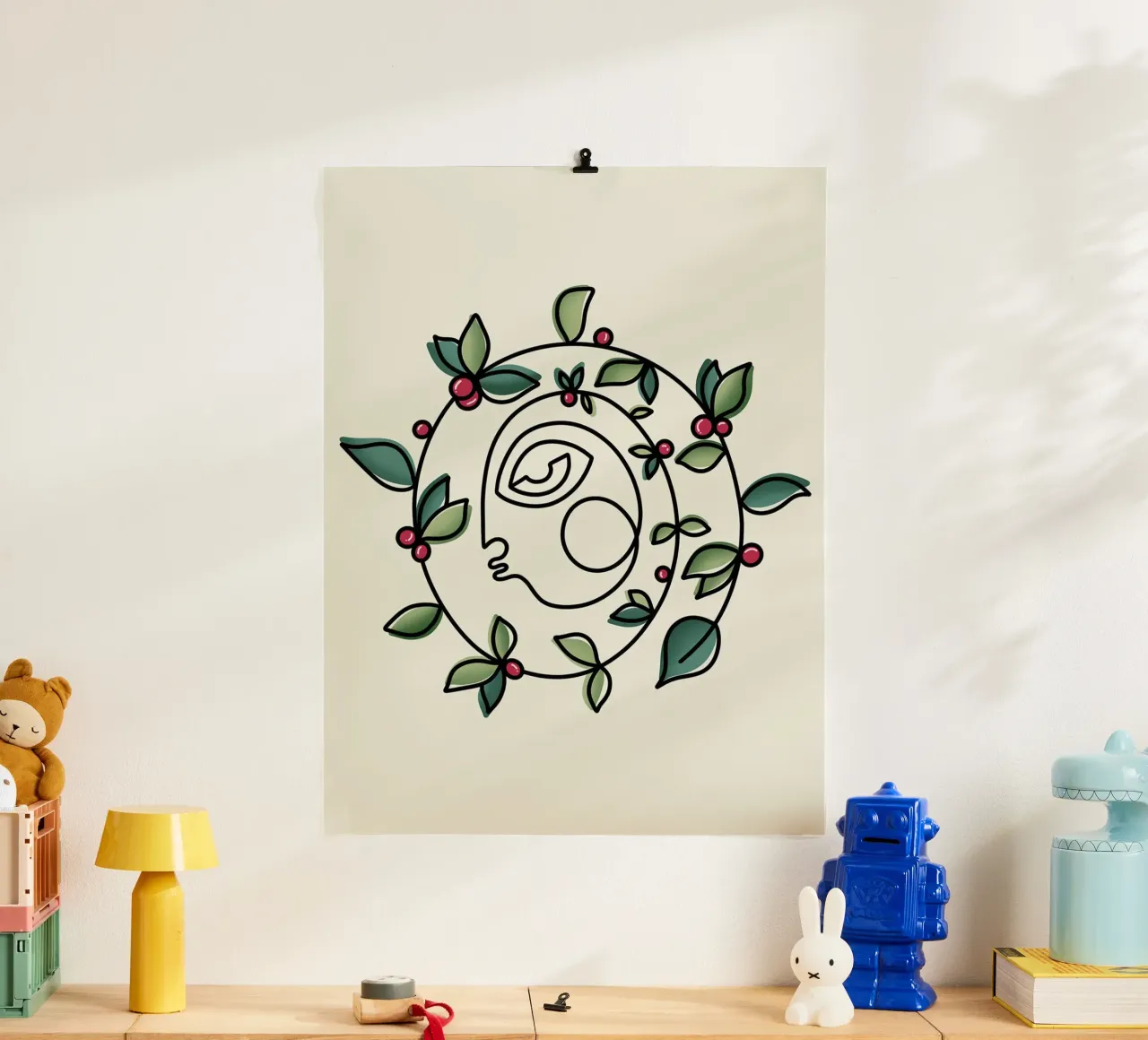 Nuovi inizi di Shatha Dafai ll poster con telaio in plastica da Linda Richardson