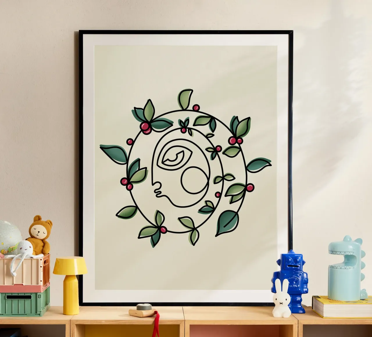 Nuovi inizi di Shatha Dafai ll poster con telaio in plastica da Linda Richardson